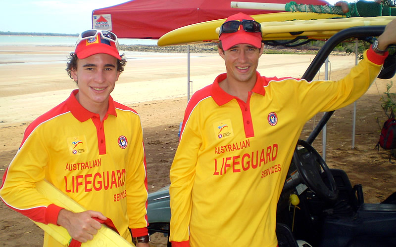 Lifeguards at Mindil Beach, Darwin Image