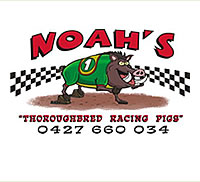 Noahs Thoroughbred Racing Pigs Logo