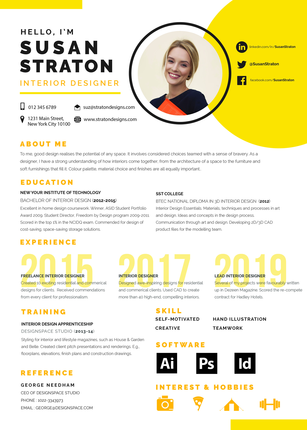 CV  Susan Straton