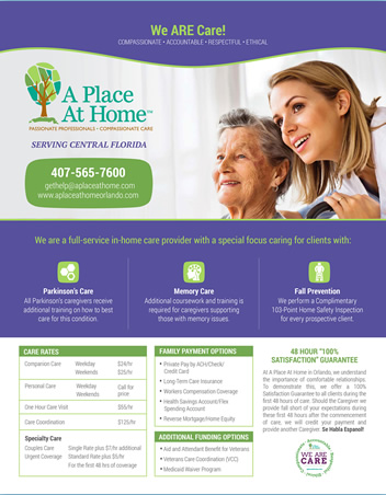 A Place At Home Flyer